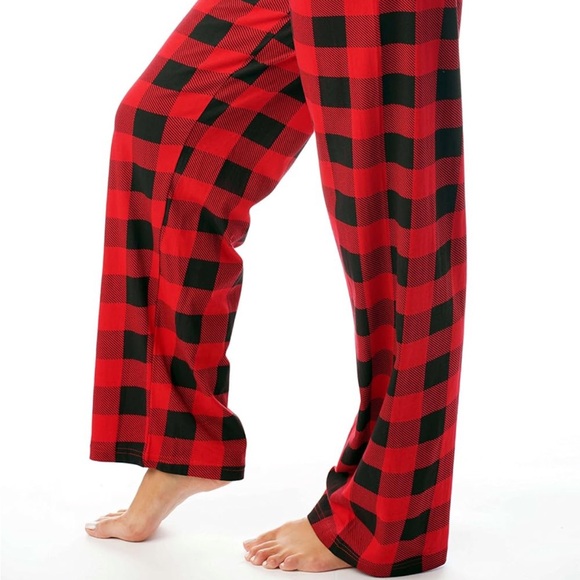 Black and red flannel pj pants size Xl - Picture 4 of 4